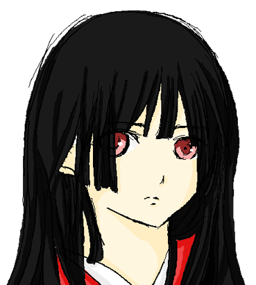 jigoku shoujo, lowres, tagme, 00s, black hair, red eyes