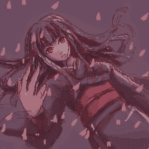 enma ai, jigoku shoujo, lowres, 00s, black hair, japanese clothes, kimono, red eyes