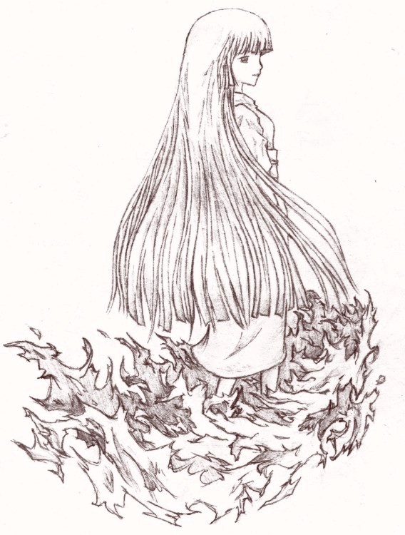 jigoku shoujo, tagme, 00s, monochrome, sketch