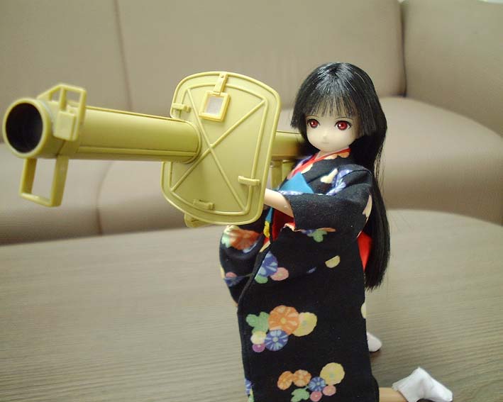 enma ai, jigoku shoujo, 00s, black hair, figure, japanese clothes, kimono, red eyes