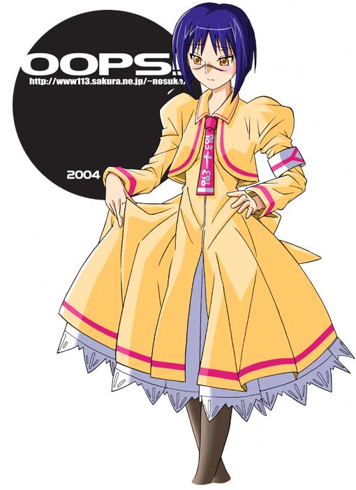 tsumura tokiko, busou renkin, 00s, blue hair, scar, school uniform, serafuku, yellow eyes