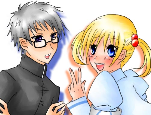 busou renkin, tagme, 00s, blonde hair, blue eyes, glasses