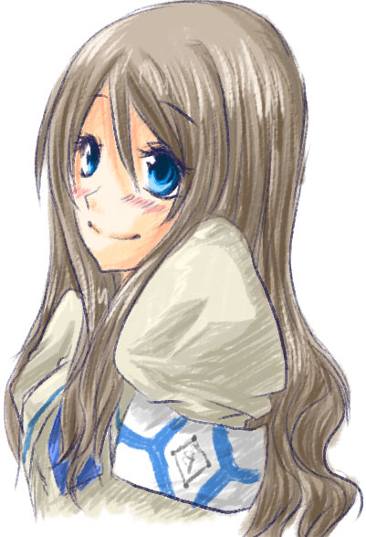 mutou mahiro, busou renkin, tagme, 00s, blue hair, brown hair