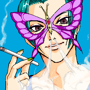 papillon, busou renkin, lowres, 00s, chono koshaku, cigarette, smoking