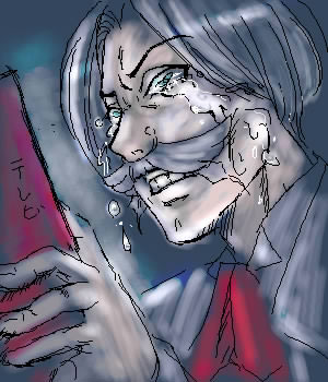 dr butterfly, busou renkin, lowres, tagme, 00s, facial hair, mustache, white hair
