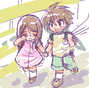 mutou kazuki, mutou mahiro, busou renkin, lowres, tagme, 00s, brown hair