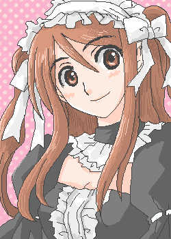 mutou mahiro, busou renkin, lowres, 00s, brown eyes, brown hair, gothic lolita, lolita fashion, maid