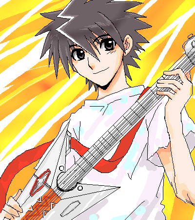 mutou kazuki, busou renkin, lowres, 00s, brown eyes, brown hair, sunlight heart