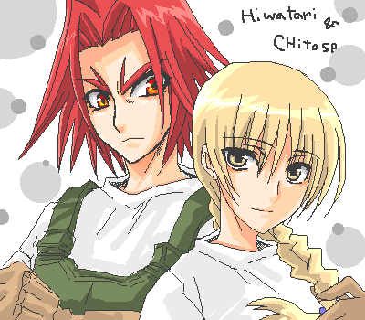busou renkin, lowres, tagme, 00s, blonde hair, red eyes, red hair, yellow eyes