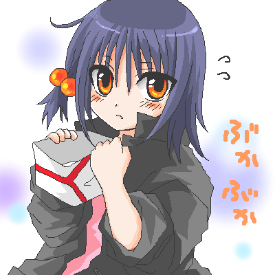 tsumura tokiko, busou renkin, lowres, tagme, 00s, blue hair, yellow eyes