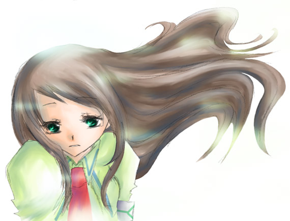 mutou mahiro, busou renkin, 00s, brown hair, green eyes, school uniform, serafuku