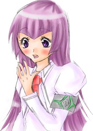 hayasaka ouka, busou renkin, lowres, tagme, 00s, purple eyes, purple hair