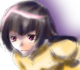 hayasaka ouka, busou renkin, lowres, tagme, 00s, brown hair, purple eyes