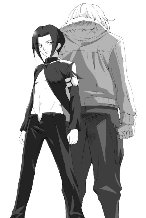 papillon, busou renkin, 00s, chono koshaku, monochrome, sketch, washio