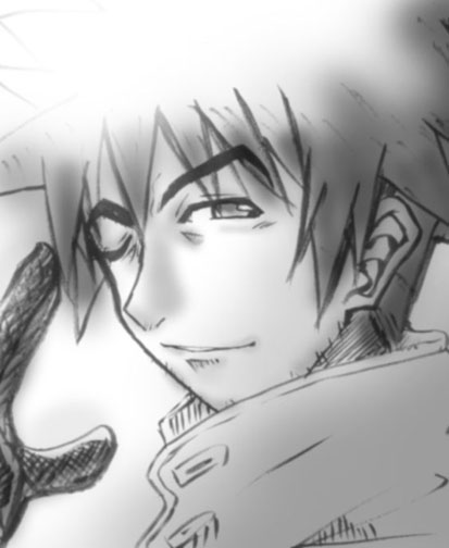 captain bravo, busou renkin, tagme, 00s, monochrome, sketch