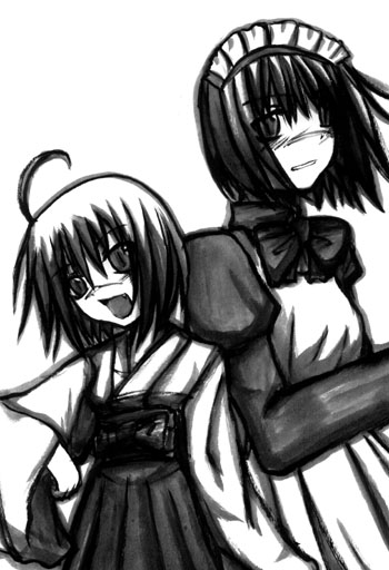 tsumura tokiko, busou renkin, 00s, monochrome, scar, sketch