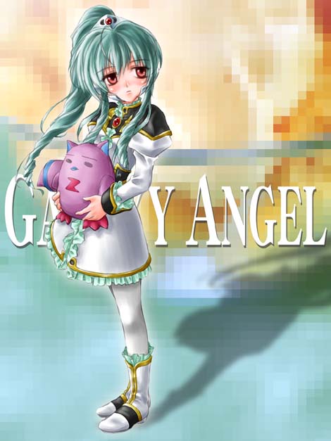 normad, vanilla h, galaxy angel, non-web source, 00s, 1girl, blush, boots, copyright name, drill hair, female focus, green hair, high ponytail, long hair, looking at viewer, military, military uniform, pantyhose, ponytail, red eyes, solo, white pantyhose