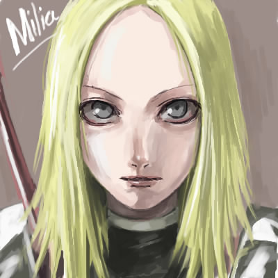 tea (nakenashi), miria, claymore (series), lowres, tagme, 00s, 1girl, female focus, solo