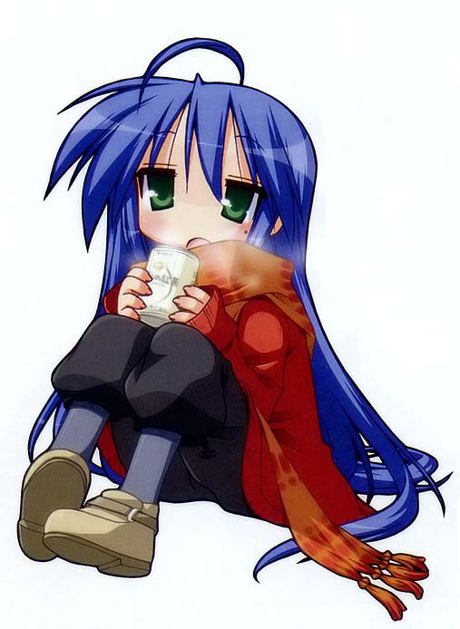 izumi konata, lucky star, tagme, 00s, blue hair, green eyes