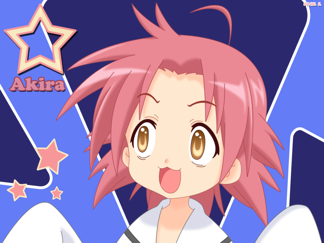 kogami akira, lucky star, tagme, 00s, red hair, yellow eyes