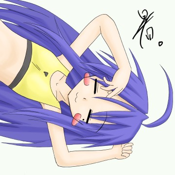 izumi konata, lucky star, lowres, tagme, 00s, blue hair, green eyes