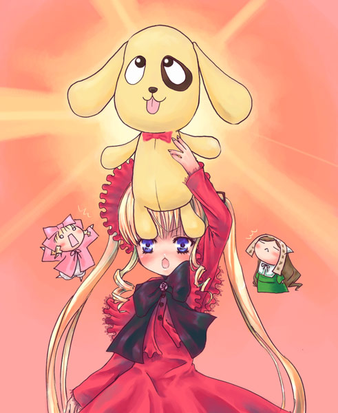 kunkun, shinku, rozen maiden, 00s, blonde hair, blue eyes