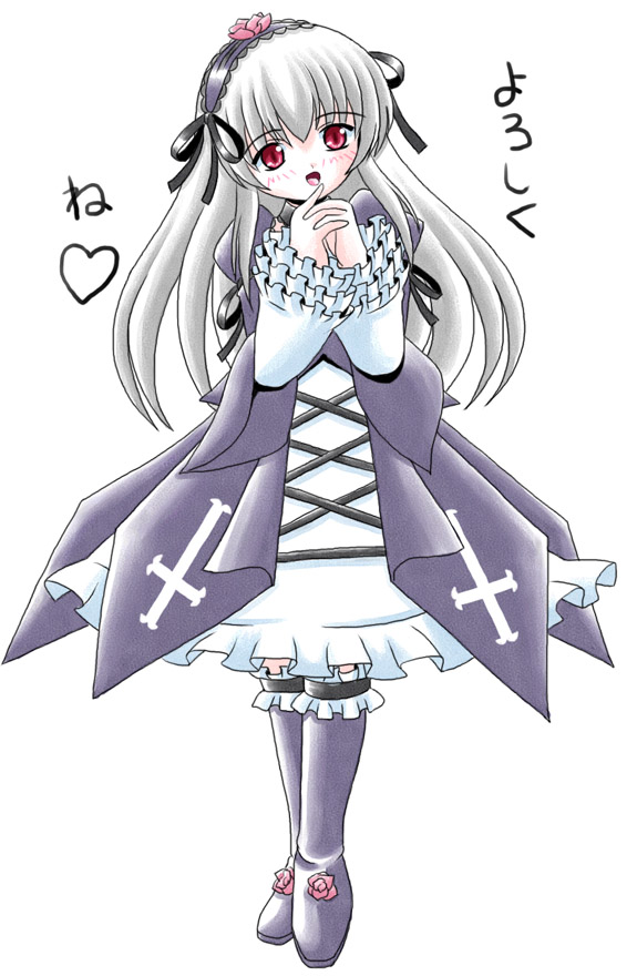 suigintou, rozen maiden, tagme, 00s, red eyes, white hair