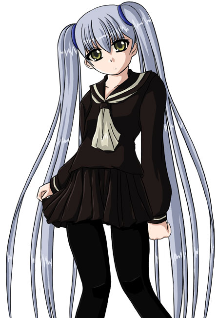 hoshino ruri, kidou senkan nadesico, tagme, blue hair, yellow eyes