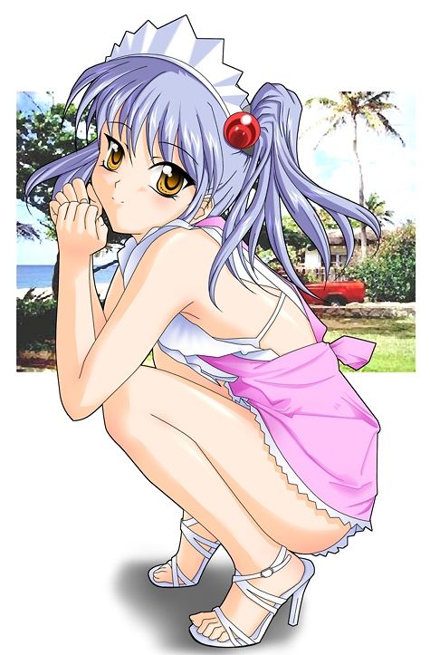 hoshino ruri, kidou senkan nadesico, tagme, blue hair, yellow eyes