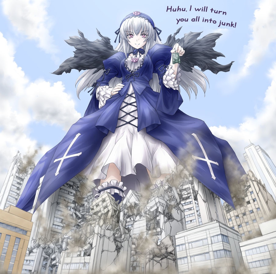 suigintou, rozen maiden, tagme, 00s, purple eyes, white hair
