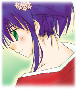 andou mahoro, gainax, mahoromatic, artist request, lowres, tagme, 1girl, blue hair, female focus, green eyes, solo