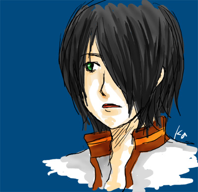 ichimoku ren, jigoku shoujo, lowres, tagme, 00s, black hair, green eyes