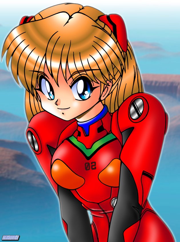 souryuu asuka langley, neon genesis evangelion, tagme, blue eyes, mecha pilot suit, plugsuit (evangelion), red hair