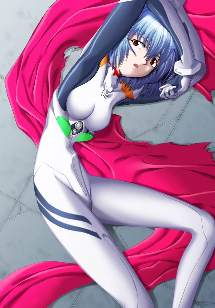 ayanami rei, neon genesis evangelion, tagme, blue hair, mecha pilot suit, plugsuit (evangelion), red eyes