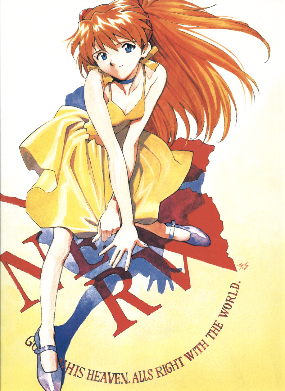 souryuu asuka langley, neon genesis evangelion, highres, blue eyes, red hair