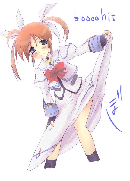 takamachi nanoha, lyrical nanoha, mahou shoujo lyrical nanoha, tagme, 00s, blue eyes, brown hair