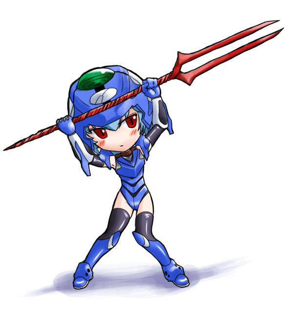 ayanami rei, gainax, neon genesis evangelion, tagme, 1girl, female focus, solo, white background