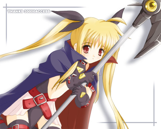 fate testarossa, lyrical nanoha, mahou shoujo lyrical nanoha, tagme, 00s, thighhighs
