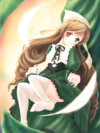 suiseiseki, rozen maiden, tagme, 00s, panties, thighhighs, underwear