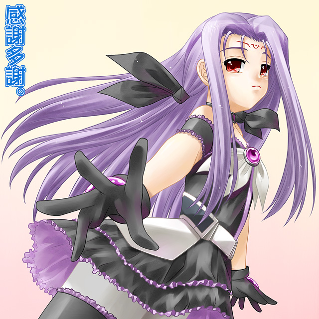 ayato, asclepius (nanoha), lutecia alpine, lyrical nanoha, mahou shoujo lyrical nanoha, mahou shoujo lyrical nanoha strikers, 00s, 1girl, female focus, gloves, long hair, pantyhose, purple hair, red eyes, solo