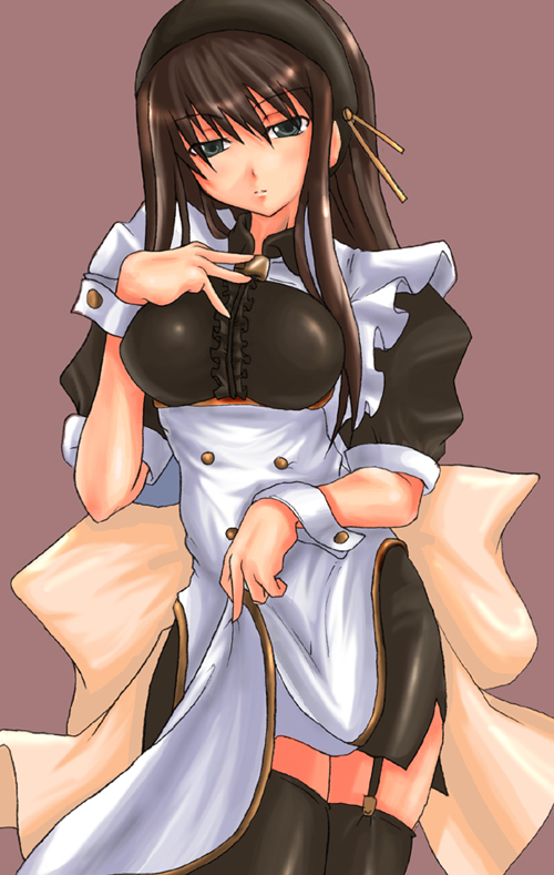 tagme, maid, thighhighs