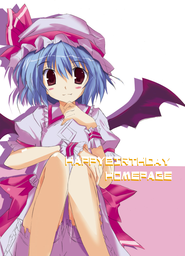 remilia scarlet, touhou, tagme, 1girl, female focus, hat, solo, white background
