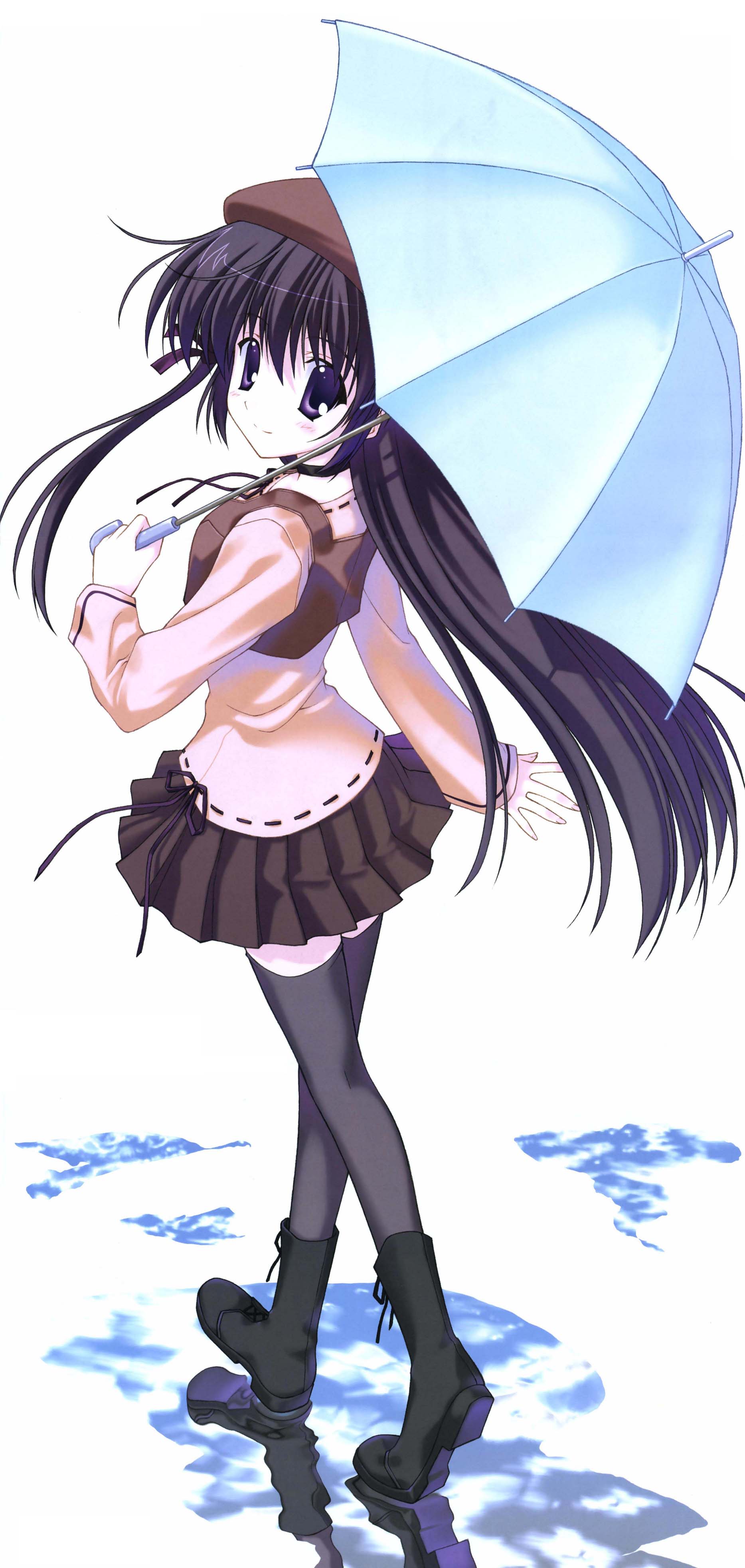 shihou matsuri, sola, absurdres, highres, tagme, 00s, thighhighs