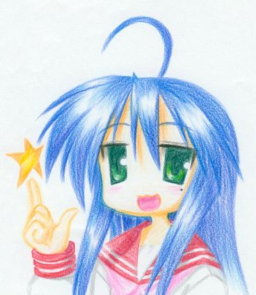 izumi konata, lucky star, lowres, tagme, 00s, school uniform, serafuku