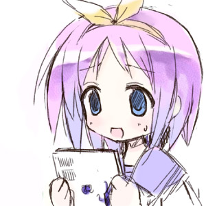 hiiragi tsukasa, lucky star, lowres, tagme, 00s, school uniform, serafuku
