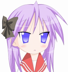 hiiragi kagami, lucky star, lowres, tagme, 00s, school uniform, serafuku