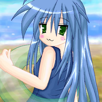 izumi konata, lucky star, lowres, tagme, 00s, swimsuit