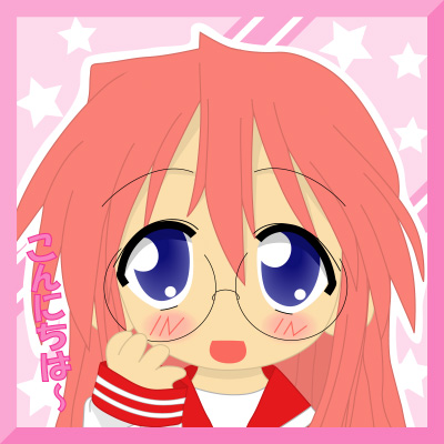 takara miyuki, lucky star, lowres, tagme, 00s, glasses, school uniform, serafuku