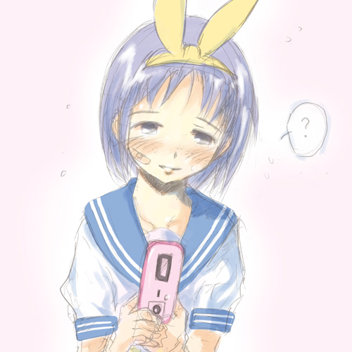 hiiragi tsukasa, lucky star, lowres, tagme, 00s, school uniform, serafuku