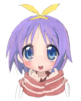 hiiragi tsukasa, lucky star, lowres, tagme, 00s, school uniform, serafuku